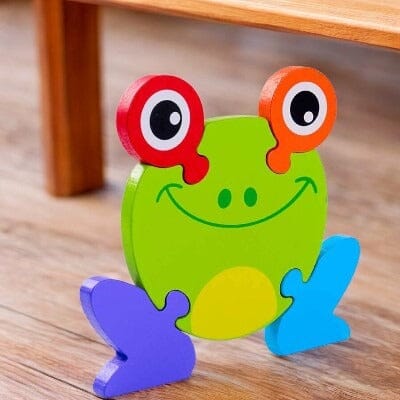 Puzzle en Bois - PuzzlePals™ - Grenouille - Jeux Des Saisons