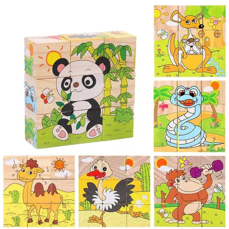Puzzle en bois - WoodenBlocksToys™ - Panda - Jeux Des Saisons