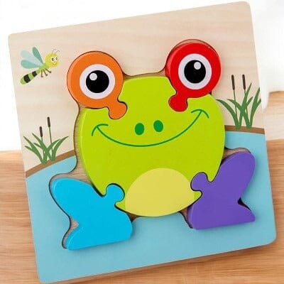 Puzzle en Bois - PuzzlePals™ - Grenouille - Jeux Des Saisons
