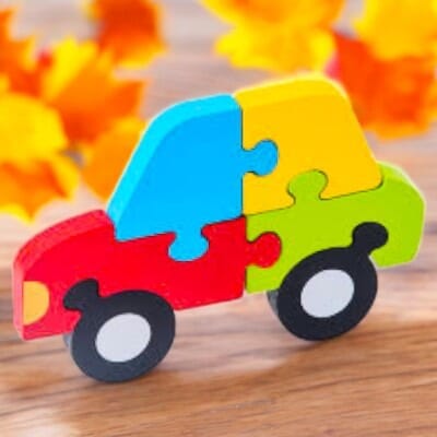 Puzzle en Bois - PuzzlePals™ - Voiture - Jeux Des Saisons