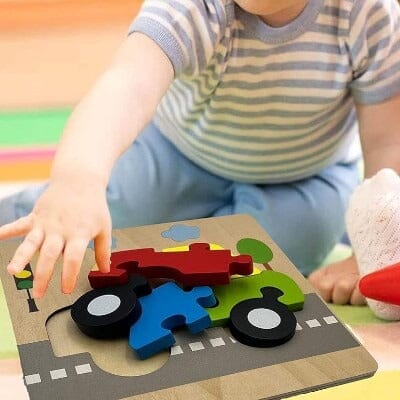 Puzzle en Bois - PuzzlePals™ - Voiture - Jeux Des Saisons