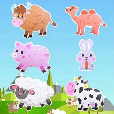Puzzle Montessori - BabyPuzzle™ - Bétail - Jeux Des Saisons